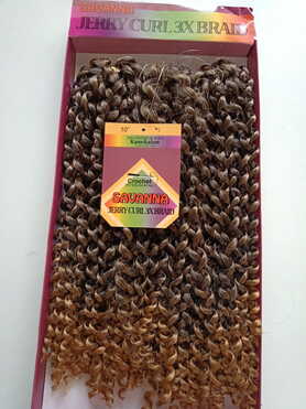 Freetress Savanna Jerry Curl Crochet Synthetic Hair 1/27