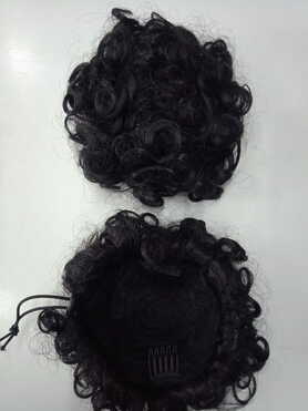 Natural Hair Bun For Babies - Black