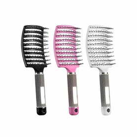 Anti-static Curved Vented Detangling Wig Brush Comb (One Piece )