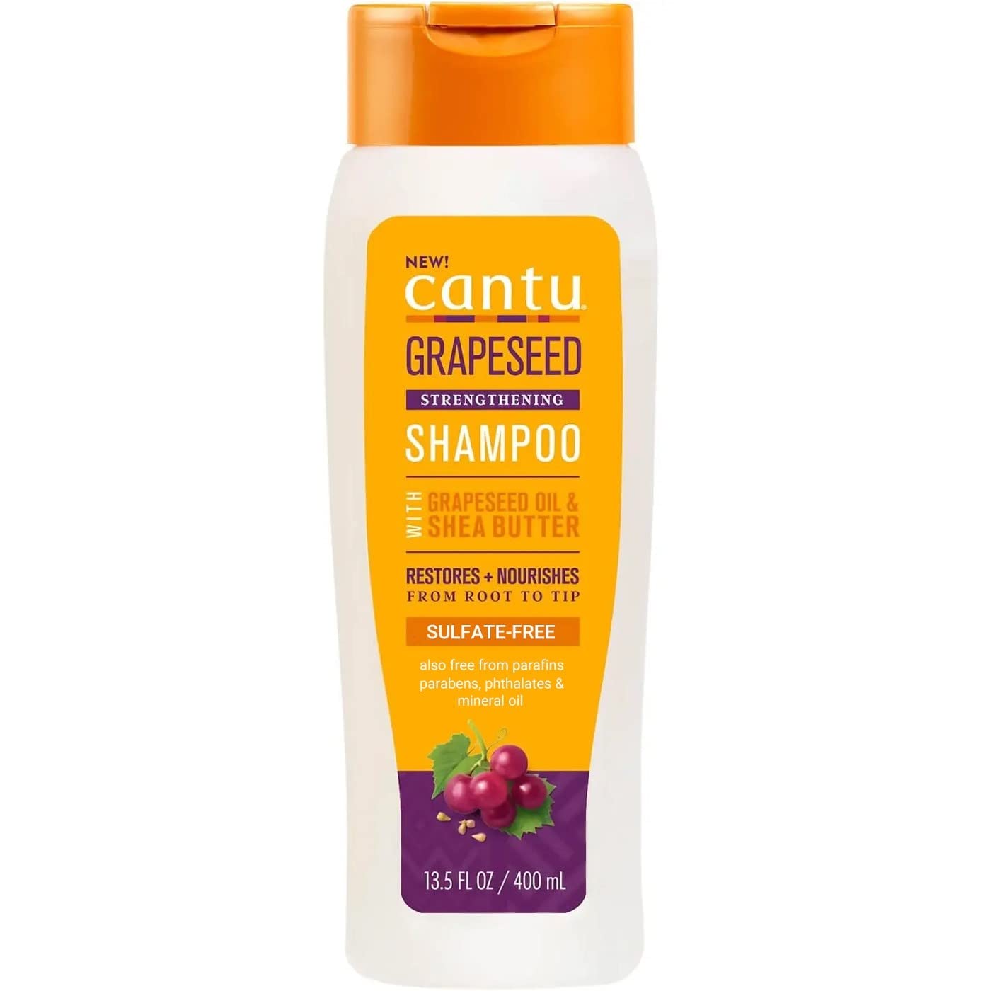 Cantu Grapeseed Strengthening Shampoo Sulfate Free (13.5oz). 400ml