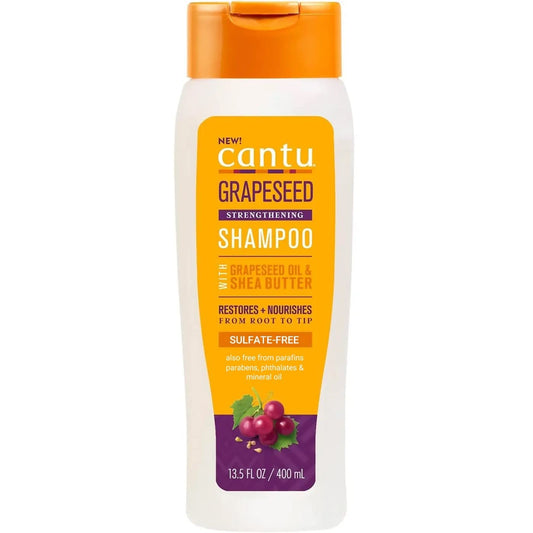 Cantu Grapeseed Strengthening Shampoo Sulfate Free (13.5oz). 400ml