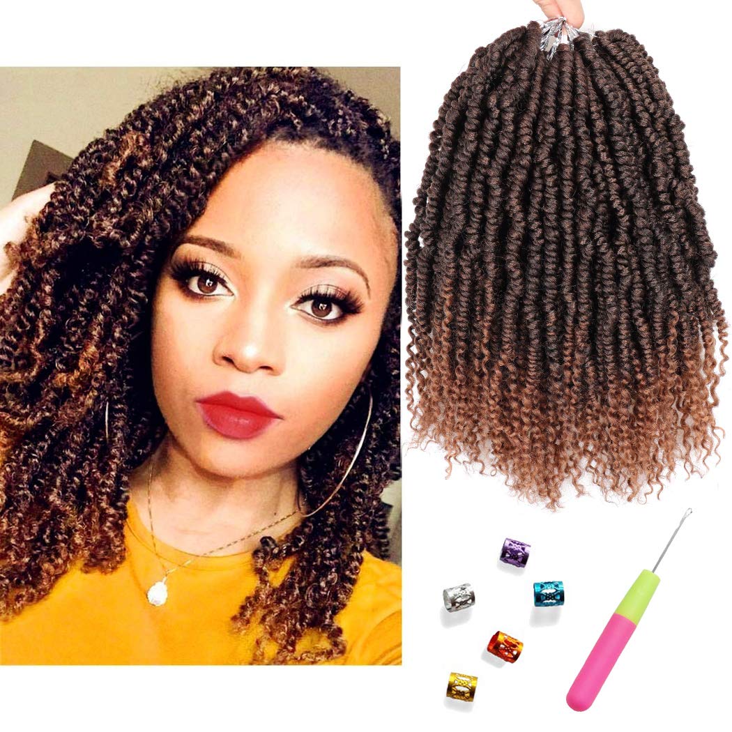 Small Spring Twist Synthetic Bomb Afro Kinky Crochet Braid