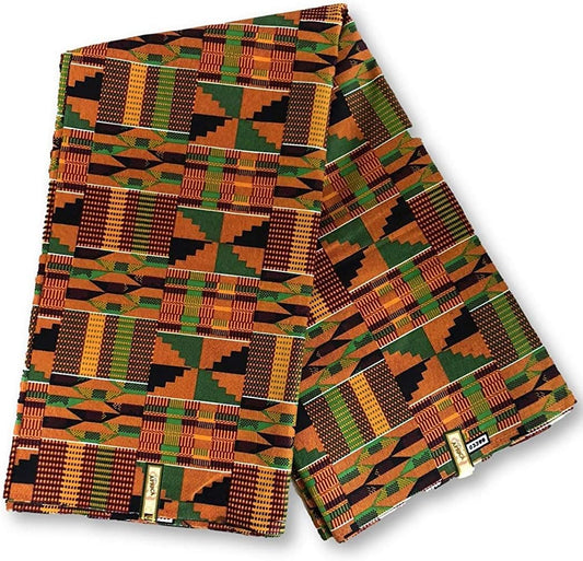 African Wax Print Kente HighTarget 5.5 Meters (6 yards)
