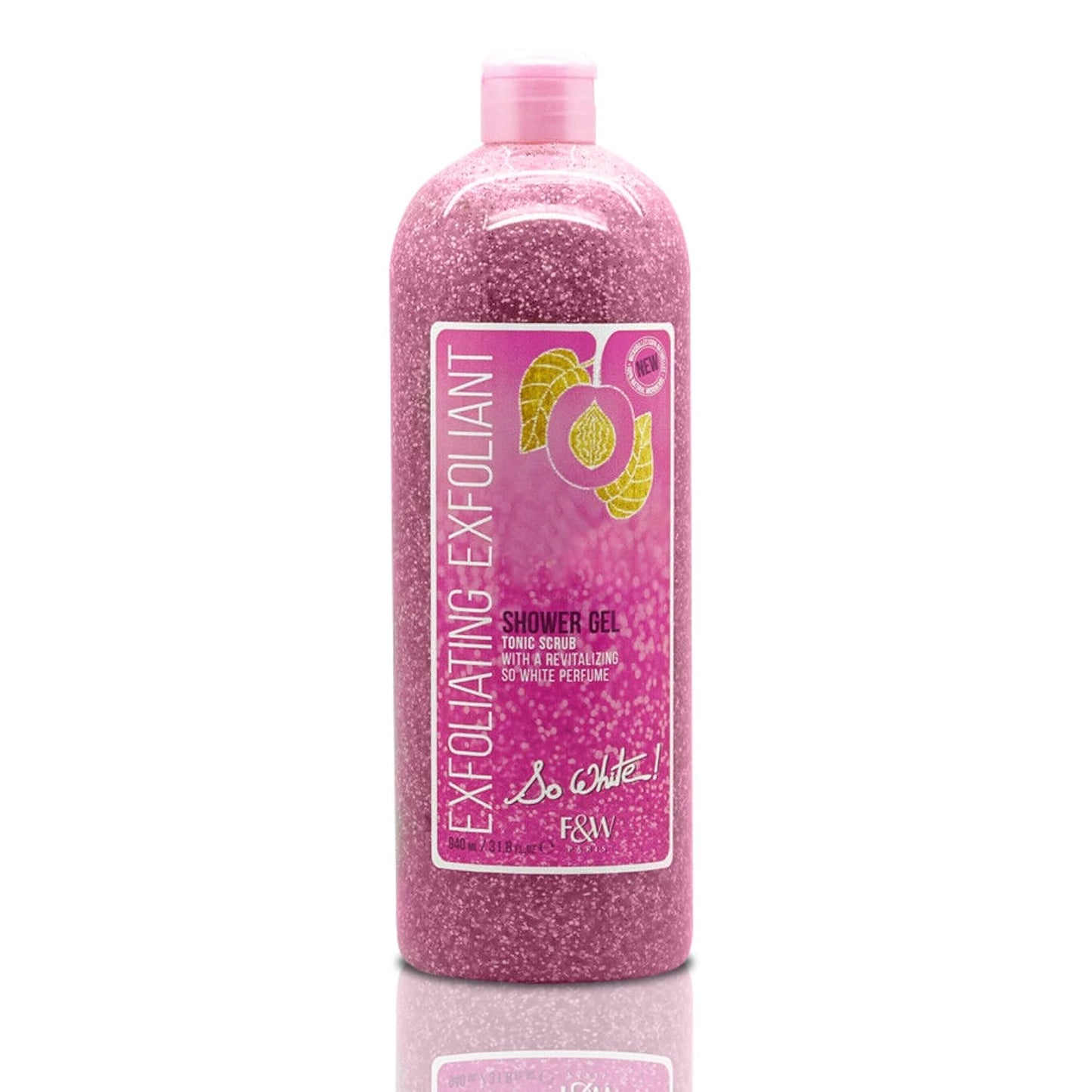 F&W Fair and White So White Douche Exfoliating Shower Gel/Tonic Scrub 940ml / 31.8fl.oz