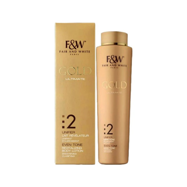 F&W Fair and White Gold 2 Even Tone Brightening Revitalizing Body Lotion 500ml