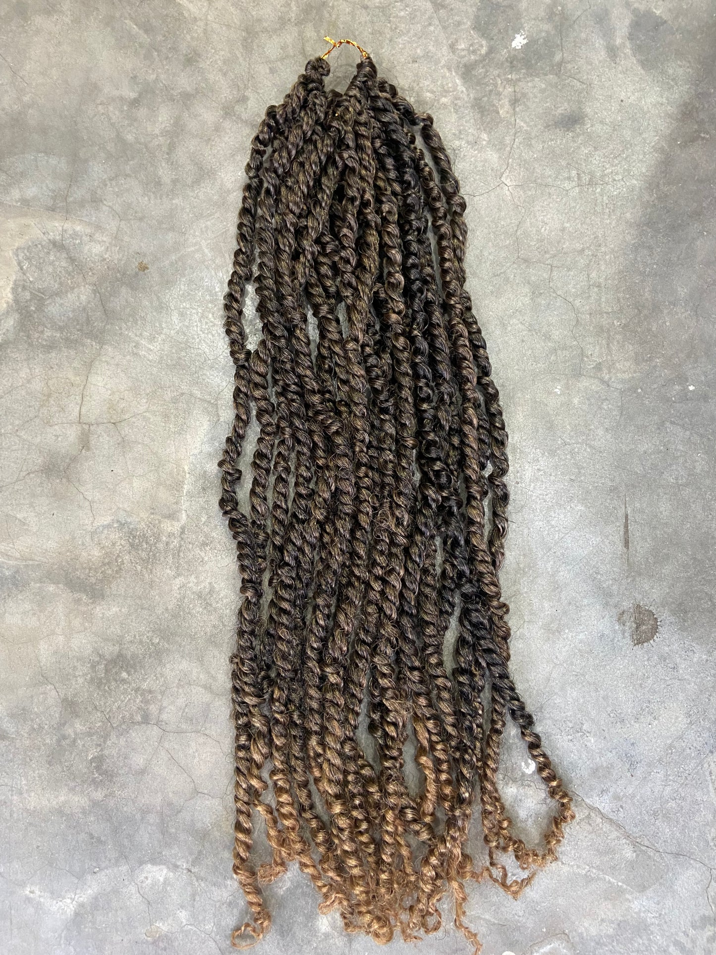 18 inch 20 strands Flame Retardant Pre Twisted Water Wave Crochet