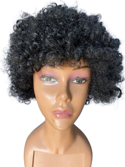 Look Natural Afro Kinky Synthetic Wig - Black