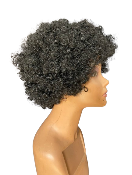 Look Natural Afro Kinky Synthetic Wig - Black