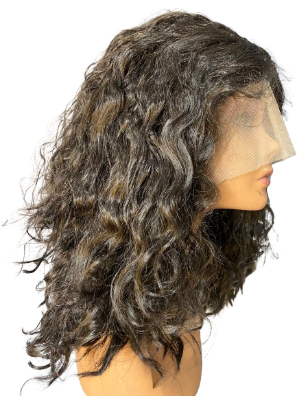 Full Lace Water Wave Synthetic Wig - Natural Look