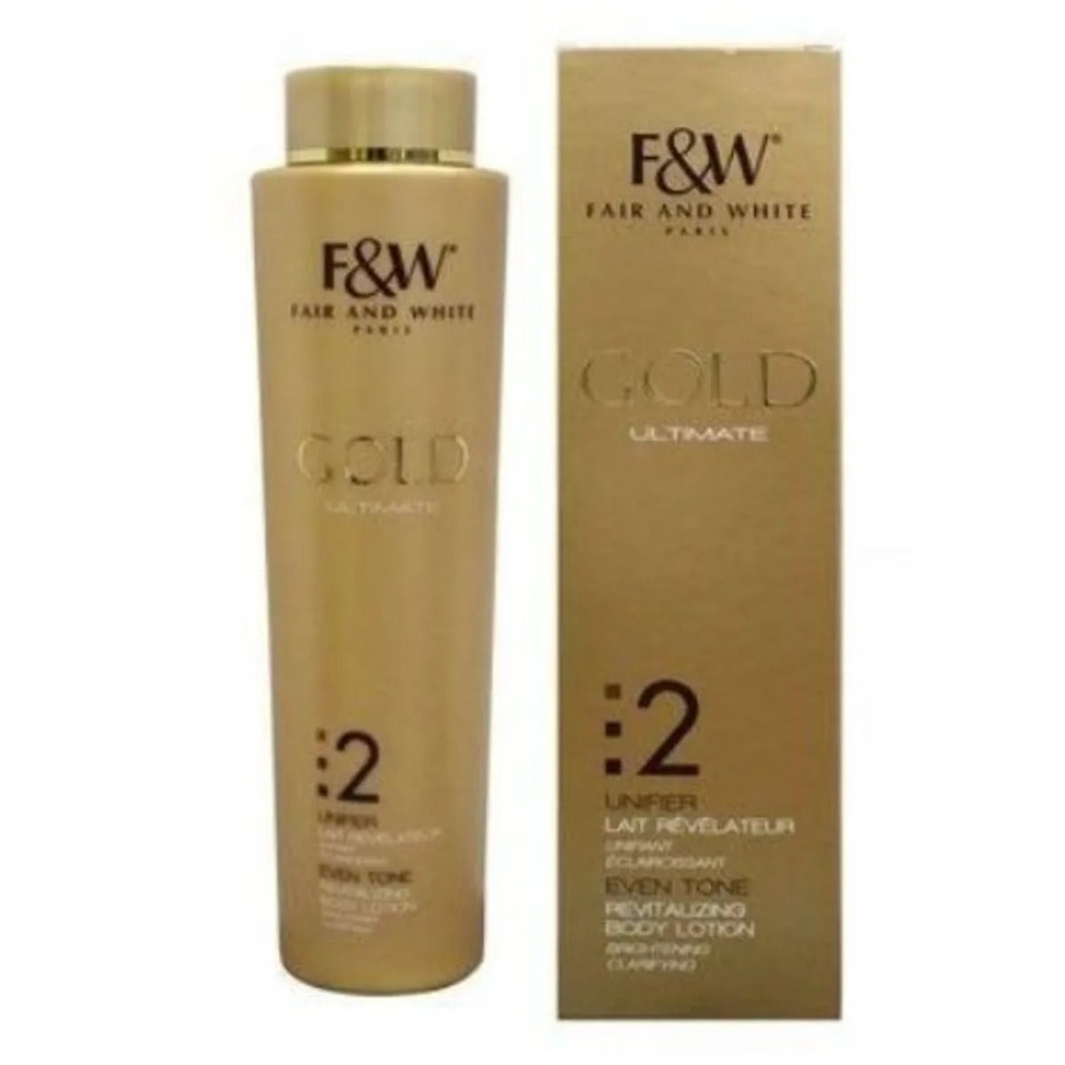 F&W Fair and White Gold 2 Maxi Tone, Even Tone Unifier Lightning Lotion 350ml