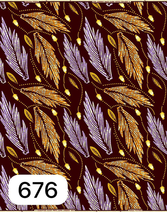 African Wax Print HighTarget 5.5 Meters  (6 yards)