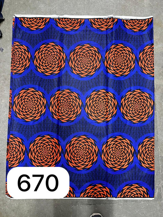 African Wax Print HighTarget 5.5 Meters  (6 yards)