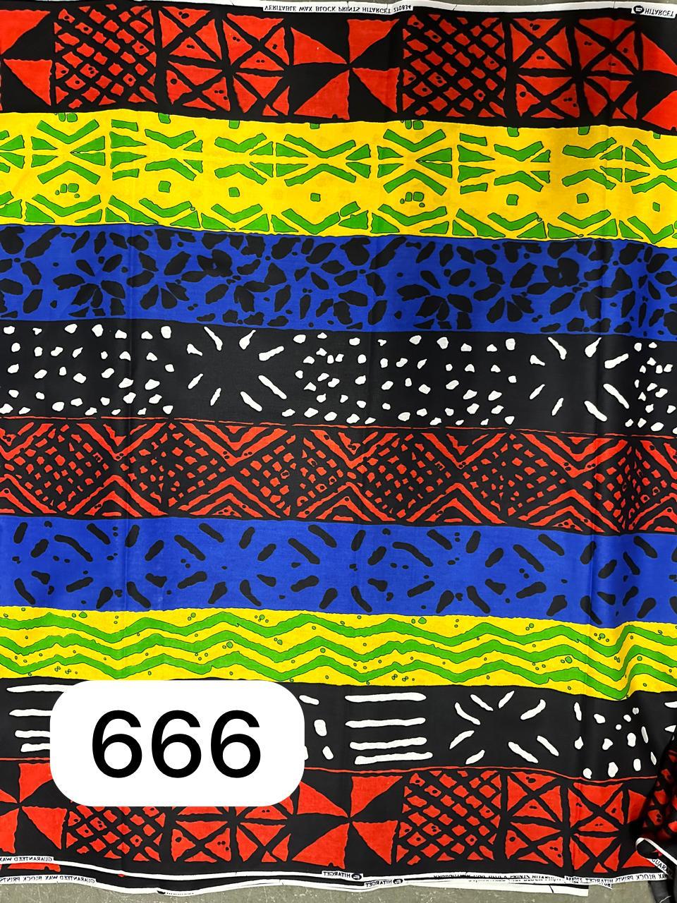 African Wax Print HighTarget 5.5 Meters (6 yards)