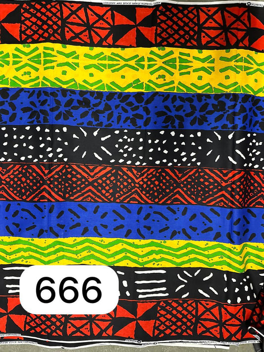 African Wax Print HighTarget 5.5 Meters  (6 yards)