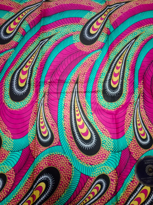 African Wax Print HighTarget 5.5 Meters (6 yards)