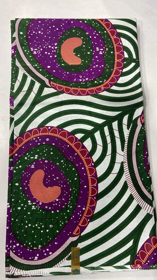 African Wax Print HighTarget 5.5 Meters  (6 yards)