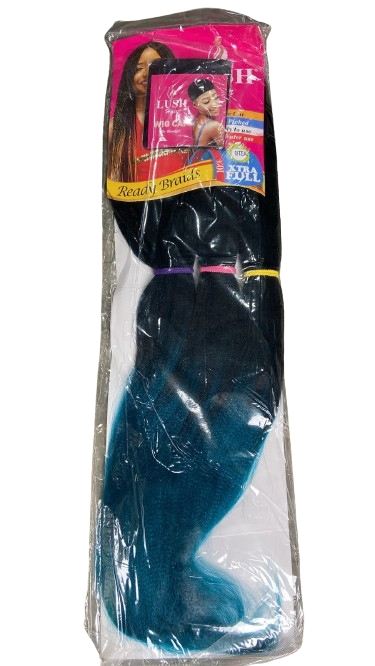 Lush Pre-streched Ready To Use Braid (Hot Water Use) 180g 24" - 1/Teal