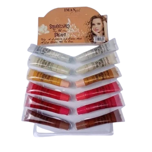 Romantic May Squeezing N Shine Lip Gloss and Balm - One piece