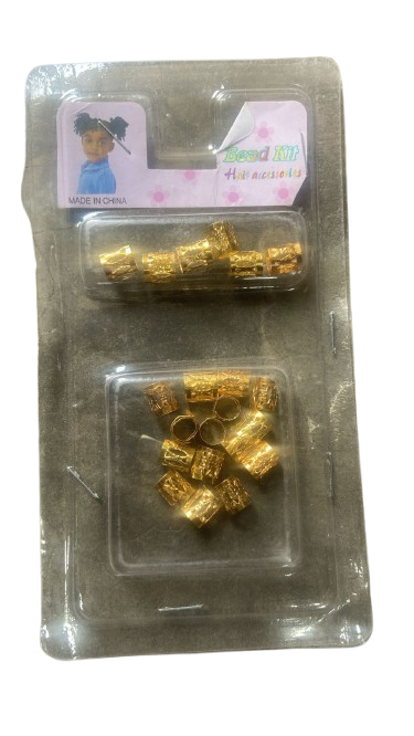 Gold Metal Hair Beads