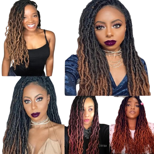 Gypsy Locs Synthetic Crochet Braids 24 Strands 100g 18 inches