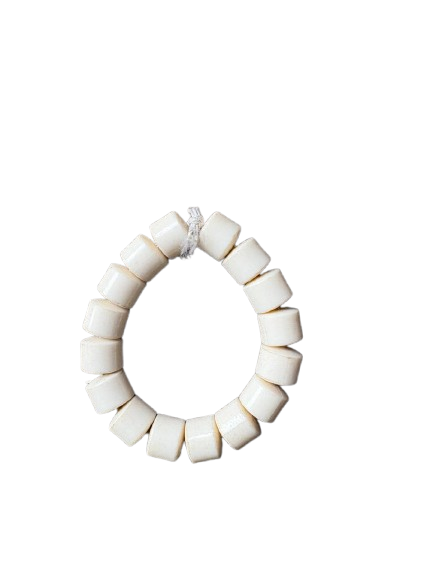 African Coral Beads Bracelet Jewelry White