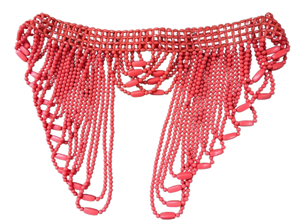 African Coral Beads Blouse Jewelry
