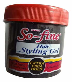 Zenon So Fine Black Styling Gel Extra Firm Hold 75ml