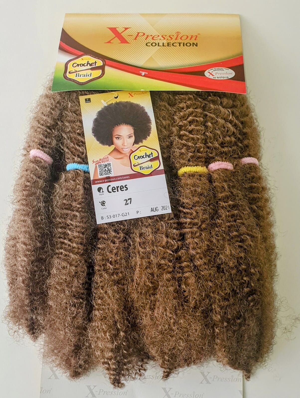 Xpression Crochet Bulk Braid Afro Kinky Cares - Colour 27