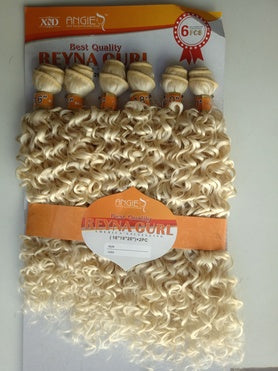Angie Reyna Curl Weave Blond One Pack Solution