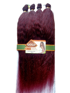 Noble Gold Super Cora Synthetic Hair Weave 24 Inches Color T1B/118 - All You Need Is One Pack