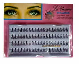 La Charme Eyelashes - Flare Short Black 100% Human Hair