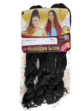 Xpression Godess Locs Faux Locs Crochet - Black