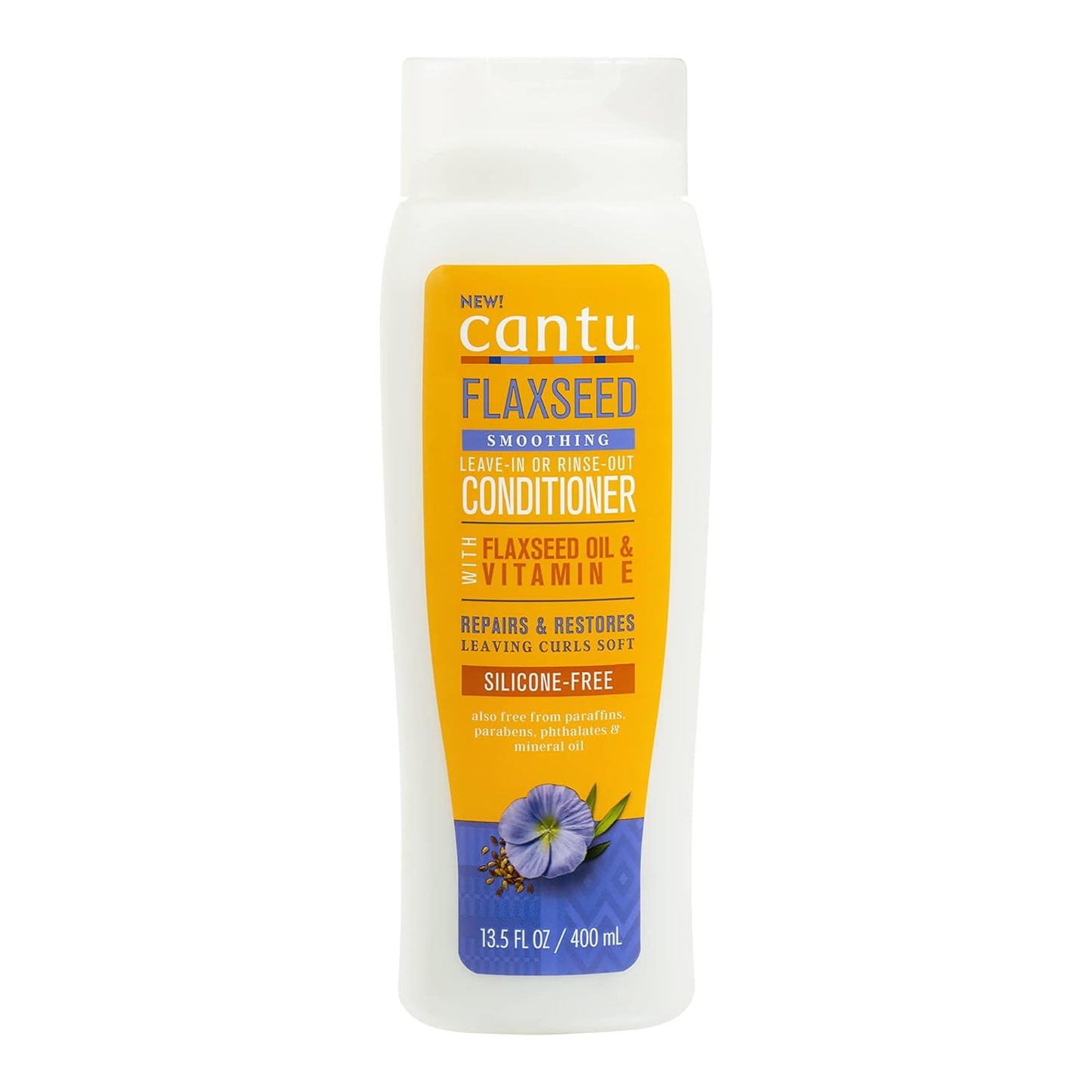 Cantu Flaxseed Conditioner Leave-In Or Rinse-Out 400ml