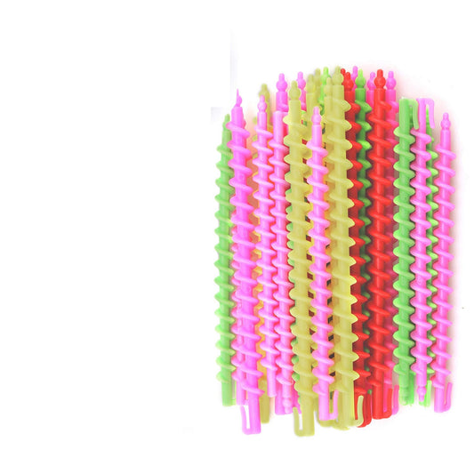 20 Pcs Spiral Hair Curlers Rollers Perm Rod for Hair Styling