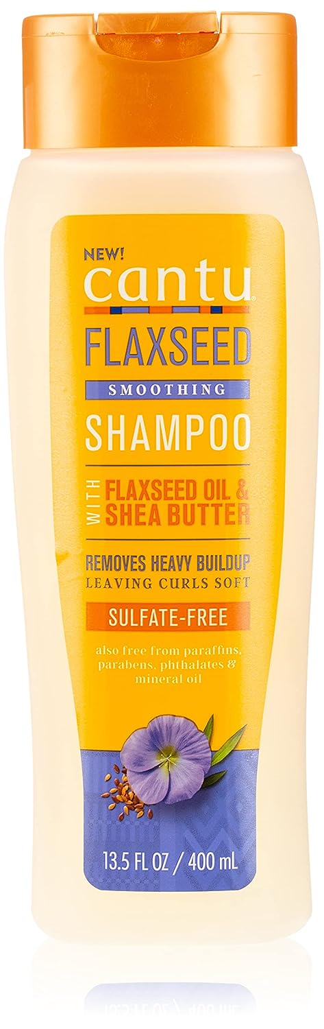 Cantu Flaxseed Sulfate-Free Exfoloating Shampoo with Flaxseed Oil & Shea Butter 400ml
