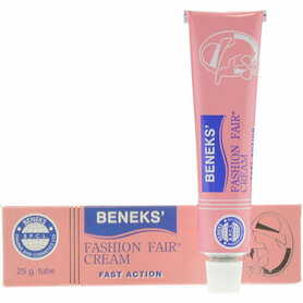 Beneks Fashion Fair Cream Fast Action, Tube - 25g