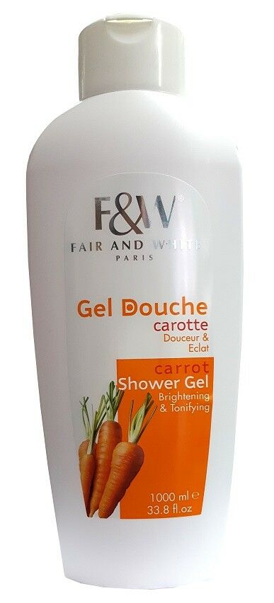 F&W Gel Douche Carrot Shower Gel Brightening & Tonifying 1000ML