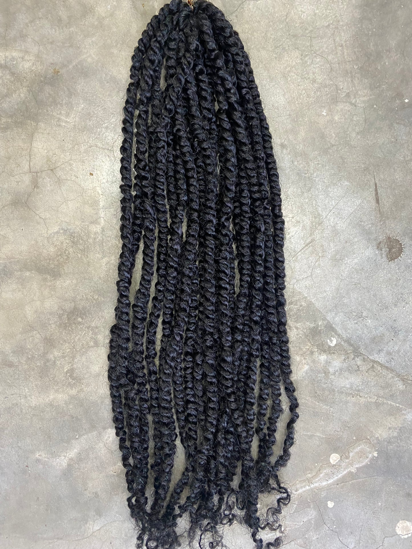 18 inch 20 strands Flame Retardant Pre Twisted Water Wave Crochet