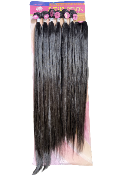 Thormona STW 24"26"28" Long Ombre Straight Look Like Natural Synthetic Weave - With closure