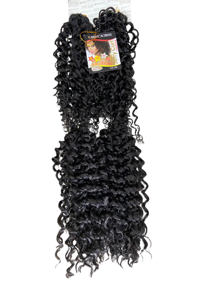 Motown Tress JERRY CURL 18″ Crochet Braid