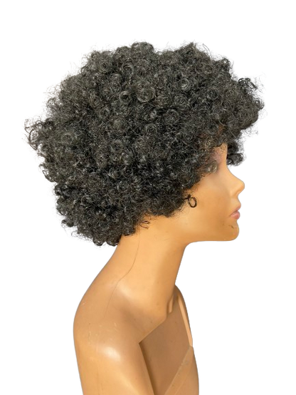 Look Natural Afro Kinky Synthetic Wig - Black