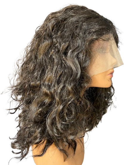 Full Lace Water Wave Synthetic Wig - Natural Look