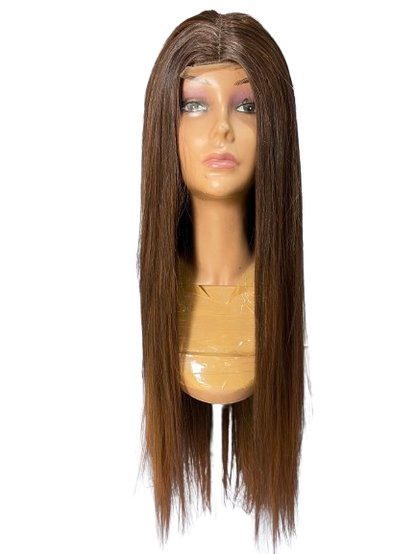 Natural Yaki Synthethic Wig Natural Look Brown - 38 inches