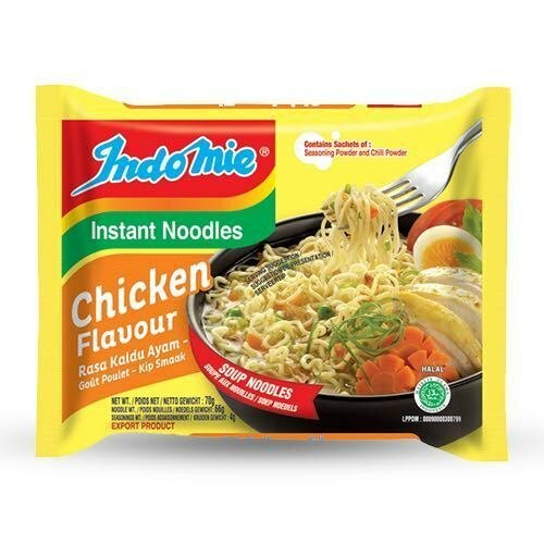 Indomie Instant Noodles Chicken Flavour - Small 70g Pack