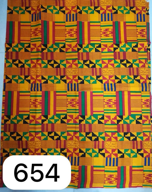 African Wax Print Kente HighTarget 5.5 Meters (6 yards)