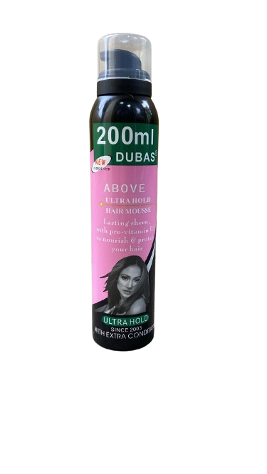 Above Hair Styling Holding Mousse (Spray) Ultra Hold With Extra Conditioner  200ml