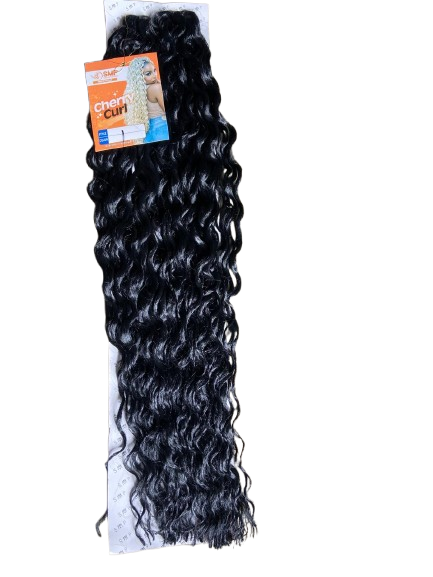 SMP Cherry Curl Braids Synthetic Hair Extensions 160g, 28 inches - Black