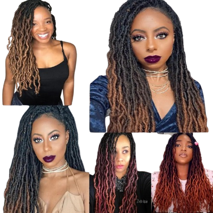Gypsy Locs Synthetic Crochet Braids 24 Strands 100g 18 inches