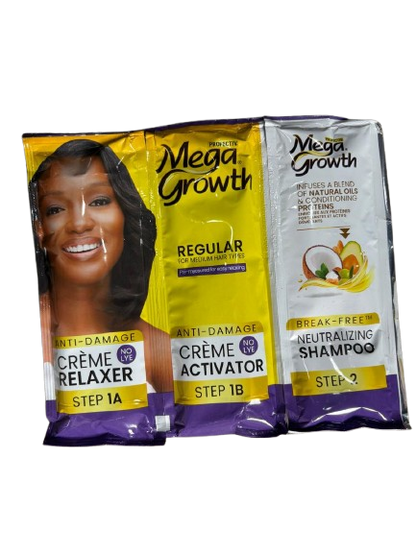 Sachet Profectiv Mega Growth Anti-damage No-lye Relaxer - Regular Kit