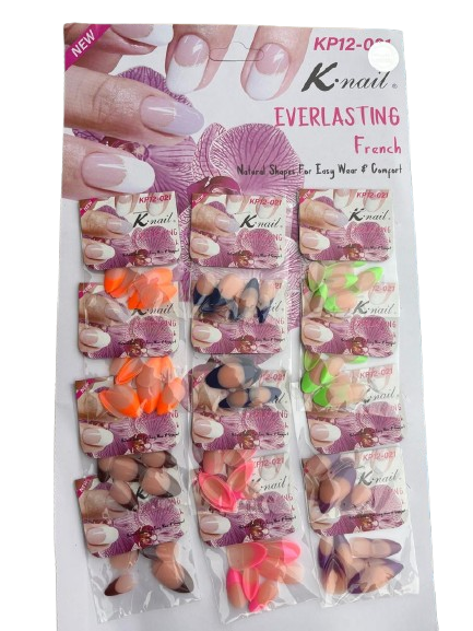 Nails Ready To Fix Acrylic Nails For 12 Fingers - One Sachet